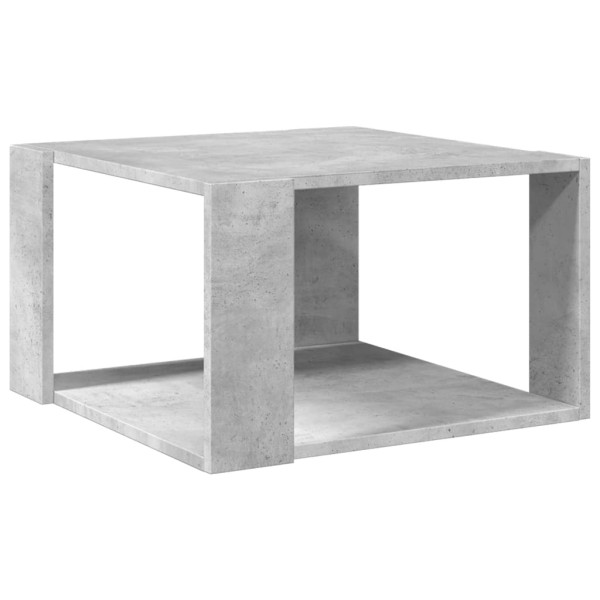 Mesa de centro madera ingeniería gris hormigón 51.5x51.5x30 cm M 2