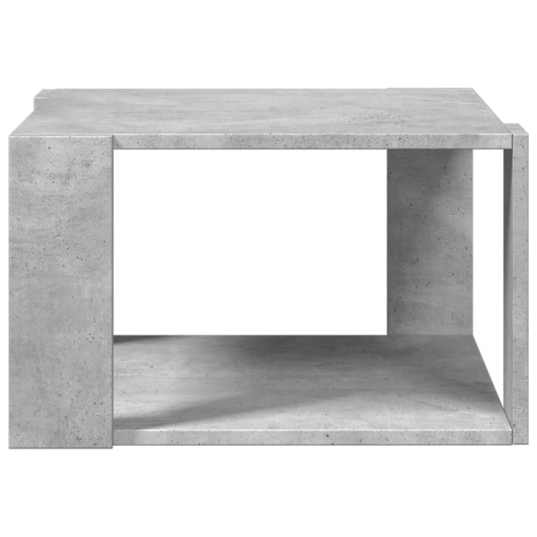 Mesa de centro madera ingeniería gris hormigón 51.5x51.5x30 cm M 4