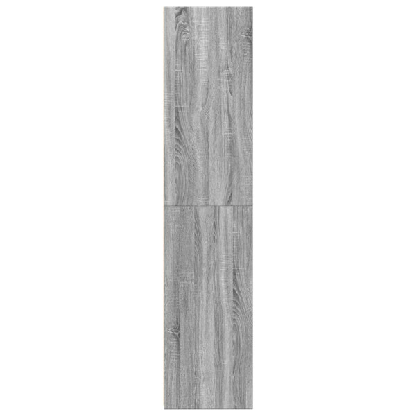 Aparador alto madera de ingeniería gris Sonoma 40x41x185 cm M 5