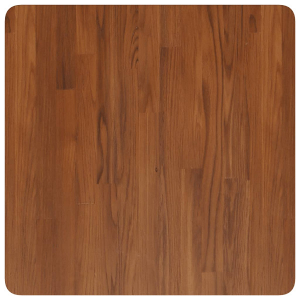 Tablero de mesa cuadrada madera roble marrón oscuro 60x60x1.5cm M 2