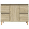 Armario de lavabo madera contrachapada roble Sonoma 80x33x60 cm 5