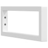 Soportes estante de lavabo 2uds tejado rectangular acero blanco 4