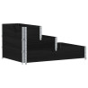 Canteiro elevado de 3 níveis 120x80 cm pinho maciço preto 2