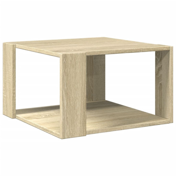 Mesa de centro madera ingeniería roble Sonoma 51.5x51.5x30 cm M 2