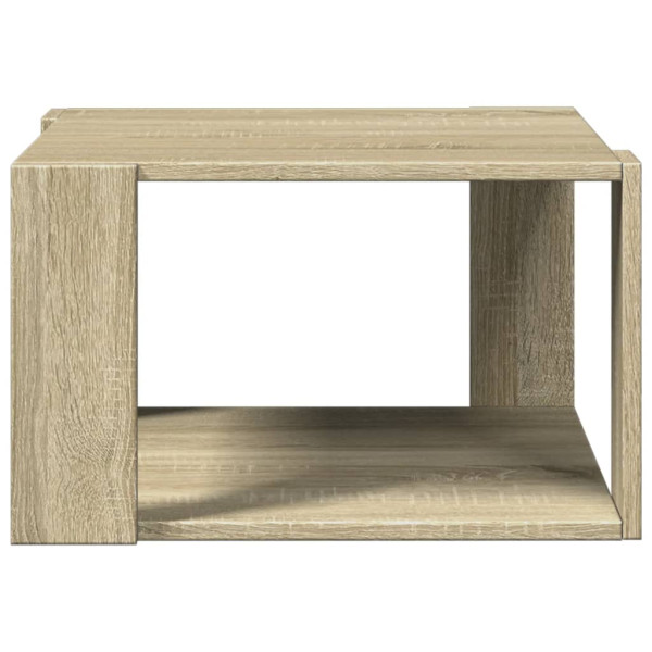 Mesa de centro madera ingeniería roble Sonoma 51.5x51.5x30 cm M 4