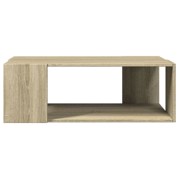 Mesa de centro madera de ingeniería roble Sonoma 89.5x48x30 cm M 4