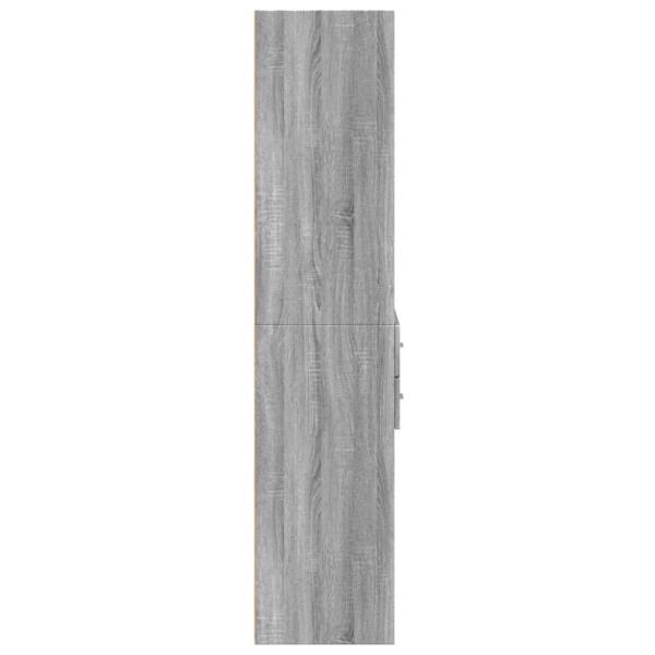 Aparador alto madera de ingeniería gris Sonoma 70x42.5x185 cm M 5