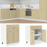 Mueble bajo cocina con cajón madera roble Sonoma 60x46x81.5 cm 1