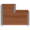 Arriate elevado de 3 niveles madera maciza pino marrón 120x80cm 4