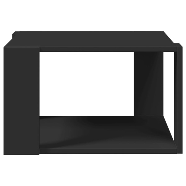Mesa de centro madera de ingeniería negra 51.5x51.5x30 cm M 5