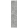 Aparador alto madera de ingeniería gris hormigón 45x41x185 cm 5