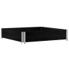 Collar de palet madera maciza de pino negro 100x100 cm 2