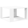 Mesa de centro madera de ingeniería blanca 51.5x51.5x30 cm 2