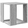 Mesa de centro madera de ingeniería gris Sonoma 32x32x30 cm 2
