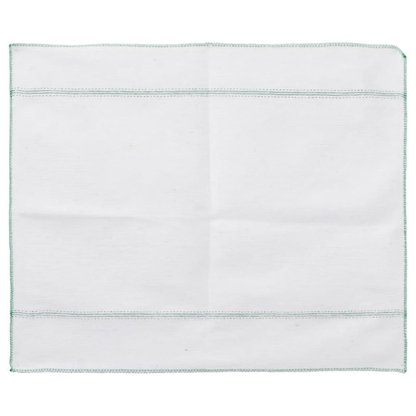 Bayetas 50 uds blancas con rayas verdes 50x60 cm M 5