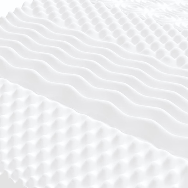 Colchão de espuma 120x210 cm 7 zonas dureza 20 ILD branco M 5