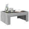 Mesa de centro con Infinity LED gris Sonoma 70x50x30 cm 5