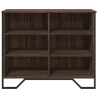 Aparador madera contrachapada roble marrón 91x35.5x74.5 cm 4