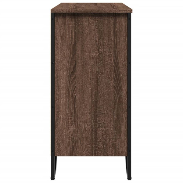 Aparador 91x35.5x74.5 cm derivados de madeira carvalho castanho M 5