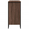 Aparador madera contrachapada roble marrón 91x35.5x74.5 cm 5