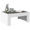 Mesa de centro luzes LED Infinity 70x50x30 cm branco 5