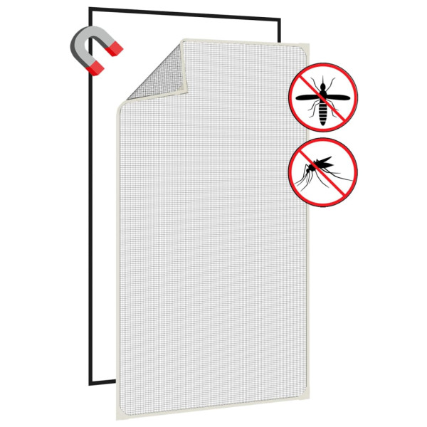 Mosquitera magnética para ventanas blanco 80x140 cm M 4