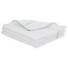 Panos de Limpeza 10 pcs 50x60 cm branco com riscas verdes 3