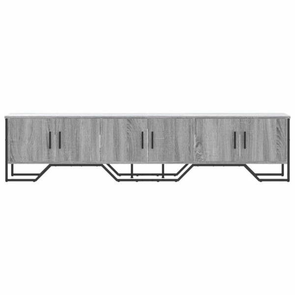 Mueble de TV madera de ingeniería gris Sonoma 180x34x41 cm M 4