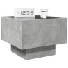 Mesa de cabeceira c/ LED Infinity 40x40x30 cm cinzento cimento 5