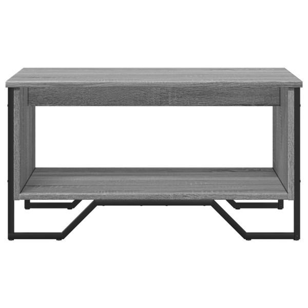 Mesa de centro madera contrachapada gris Sonoma 75x51x40 cm M 5