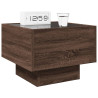 Mesa de cabeceira c/ LED Infinity 40x40x30 cm carvalho castanho 5