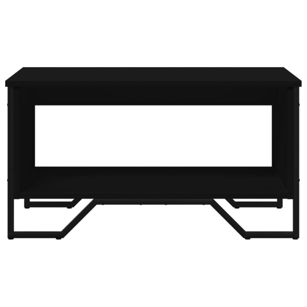 Mesa de centro madera de ingeniería negra 75x51x40 cm M 5