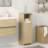 Armario de baño madera contrachapada color roble 30x30x95 cm 3