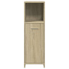 Armario de baño madera contrachapada color roble 30x30x95 cm 4