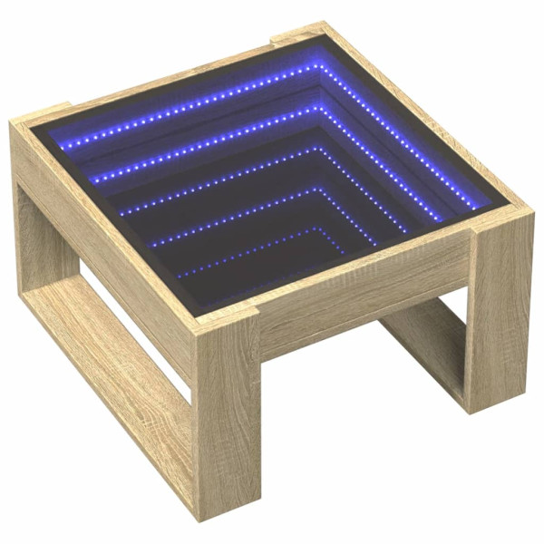 Mesa de centro luzes LED Infinity 50x53x30 cm carvalho sonoma M 3
