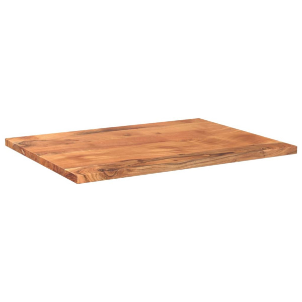Tablero de mesa rectangular madera maciza acacia 70x50x2.5 cm M 2