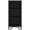 Estante 50x31x106 cm derivados de madeira preto 4
