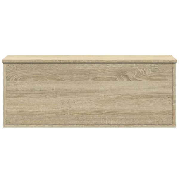 Caja de almacenaje madera ingeniería roble sonoma 90x35x35 cm M 4
