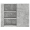 Mueble de pared madera ingeniería gris hormigón 75x35x60 cm 4