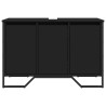 Móvel para lavatório 91x35x60 cm derivados de madeira preto 4
