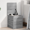 Caja de almacenaje madera ingeniería gris Sonoma 30x35x35 cm 1