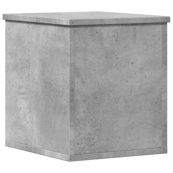 Caja de almacenaje madera ingeniería gris hormigón 30x35x35 cm M 2