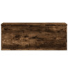 Caja de almacenaje madera ingeniería roble ahumado 90x35x35 cm 4