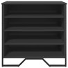 Zapatero de madera de ingeniería negro 80x38x78 cm 4