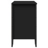 Armario para lavabo de baño madera ingeniería negro 60x35x60 cm 5