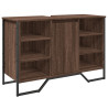 Armario lavabo baño madera ingeniería marrón roble 91x35x60 cm 2