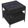 Mesa de centro c/ luzes LED Infinity 50x50x51 cm preto 3