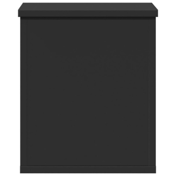 Caja de almacenaje madera de ingeniería negro 30x35x35 cm M 4