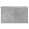 Caja de almacenaje madera ingeniería gris hormigón 60x35x35 cm 4