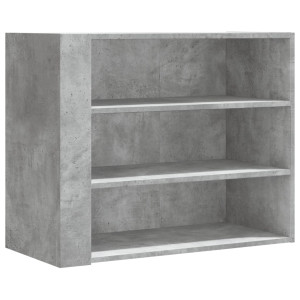 Mueble de pared madera ingeniería gris hormigón 75x35x60 cm H
